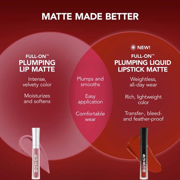 BUXOM FULL-ON PLUMPING LIQUID MATTE LIPSTICK ~ DOLLY DIVA (MAUVE) 3.5ml NIB/Seal - Picture 14 of 16